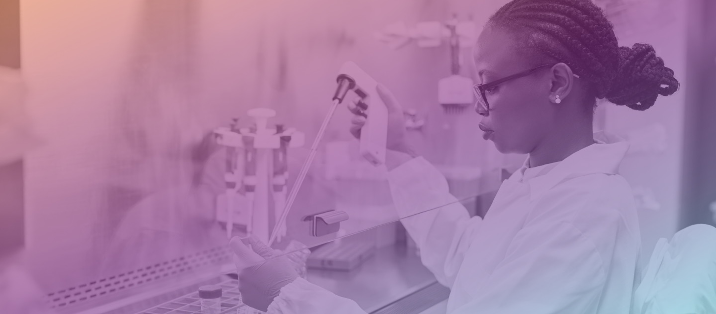 Generic photo of a woman in a testing lab.